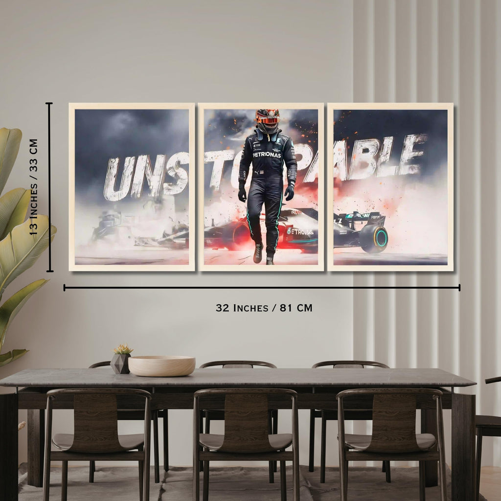 VENUXE ARTS Set Of 3 Big Sports Cars Framed Posters Gift Items for Boys Room Wall Decoration Bedroom Living Room Office Studio Décor | Car Poster Frame for Wall Décor