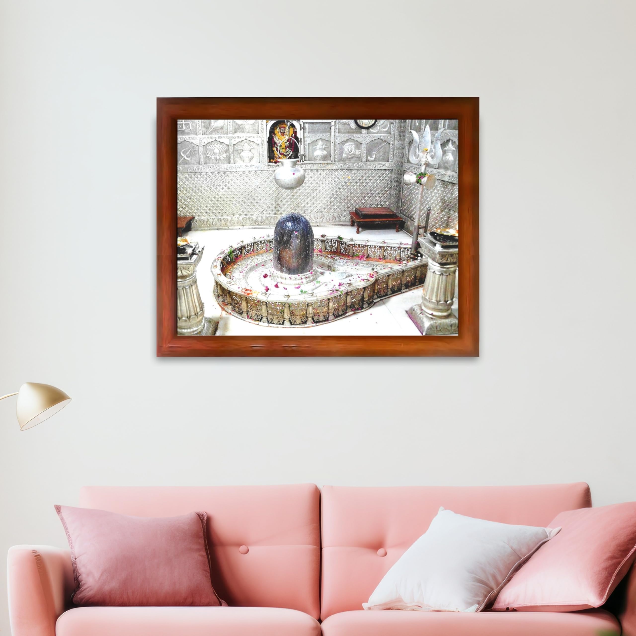 CRAFT QUEST Mahakal Shivling Photo Frame Shiv Mahadev Shiva Bholenath Mahakal Photo Frame, Religious Photo Frame