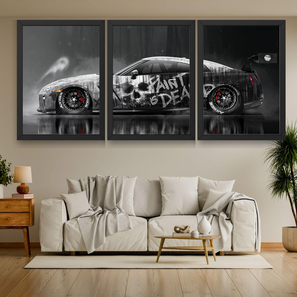 VENUXE ARTS Set Of 3 Big Sports Cars Framed Posters Gift Items for Boys Room Wall Decoration Bedroom Living Room Office Studio Décor | Car Poster Frame for Wall Décor