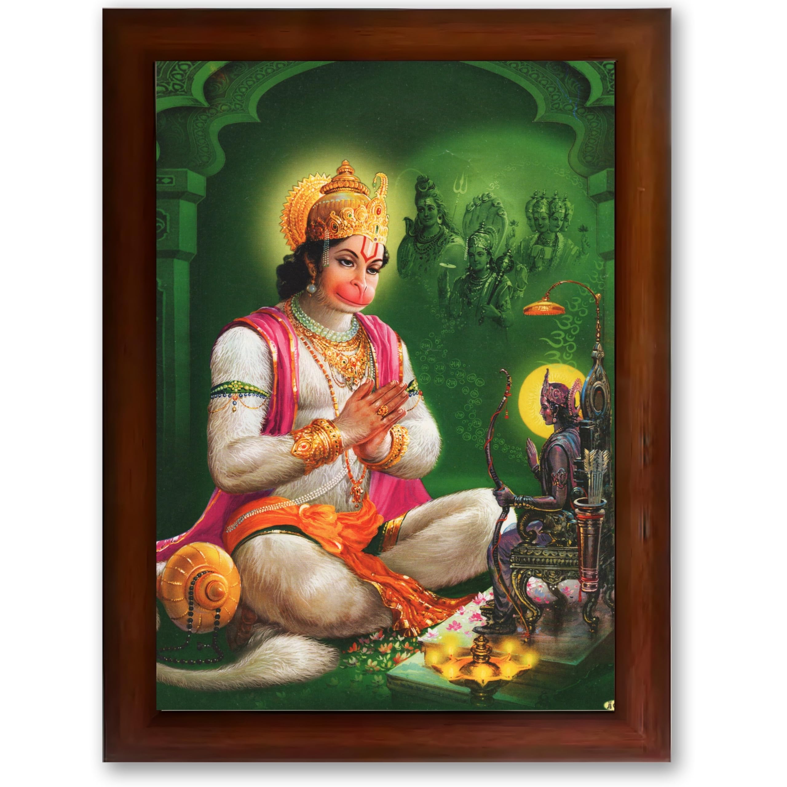 CRAFT QUEST Hanuman JI | Bajrangbali Religious Photo frame home decorative