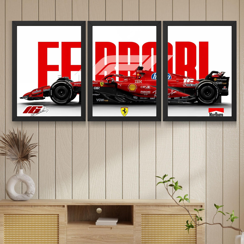 VENUXE ARTS Set Of 3 Big Sports Cars Framed Posters Gift Items for Boys Room Wall Decoration Bedroom Living Room Office Studio Décor | Car Poster Frame for Wall Décor
