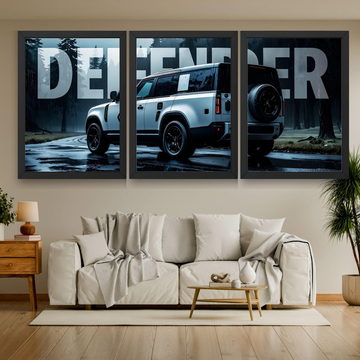 VENUXE ARTS Set Of 3 Big Sports Cars Framed Posters Gift Items for Boys Room Wall Decoration Bedroom Living Room Office Studio Décor | Car Poster Frame for Wall Décor