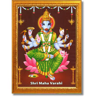 CRAFT QUEST Varahi Amman Devi Religious Photo Frame With Acrylic Glass, Religious Frame Painting