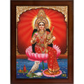 CRAFT QUEST Goddess Lakshmi Devi Dhana Vaibhav Laxmi Maa Wall Painting Frame Home Decor
