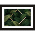 CRAFT QUEST Abstract Digital Urban Flora Modern Art Painting Poster Frame for Home & Office Wall Decoration - Portrait, Wall Display (Black, 14x10 Inch Frame with Art Print) (Tropical Reverie)
