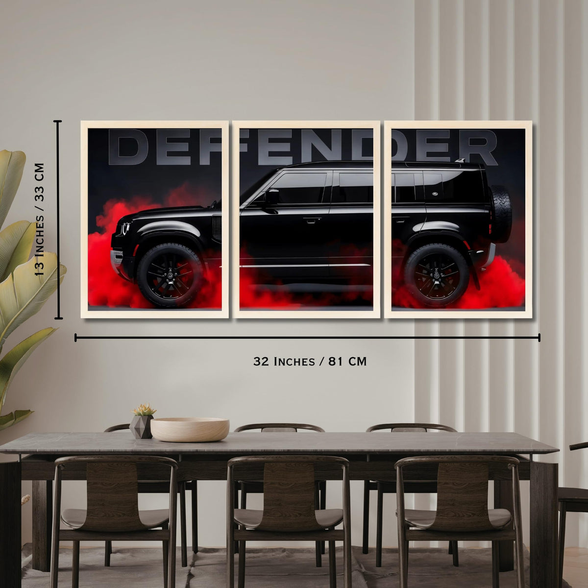 VENUXE ARTS Set Of 3 Big Sports Cars Framed Posters Gift Items for Boys Room Wall Decoration Bedroom Living Room Office Studio Décor | Car Poster Frame for Wall Décor