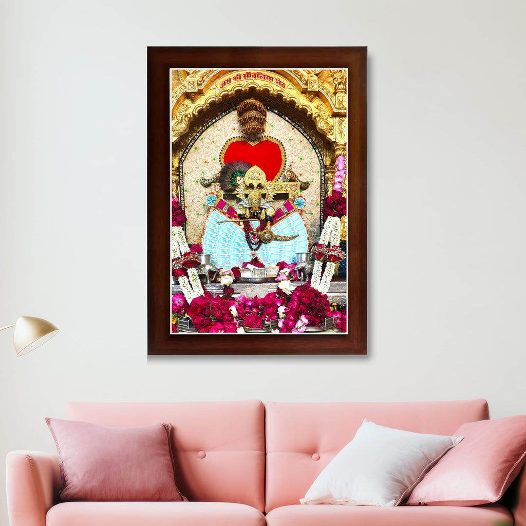 CRAFT QUEST Shree Sanwaliya Seth Shringaar Darshan Religious Photo Frame