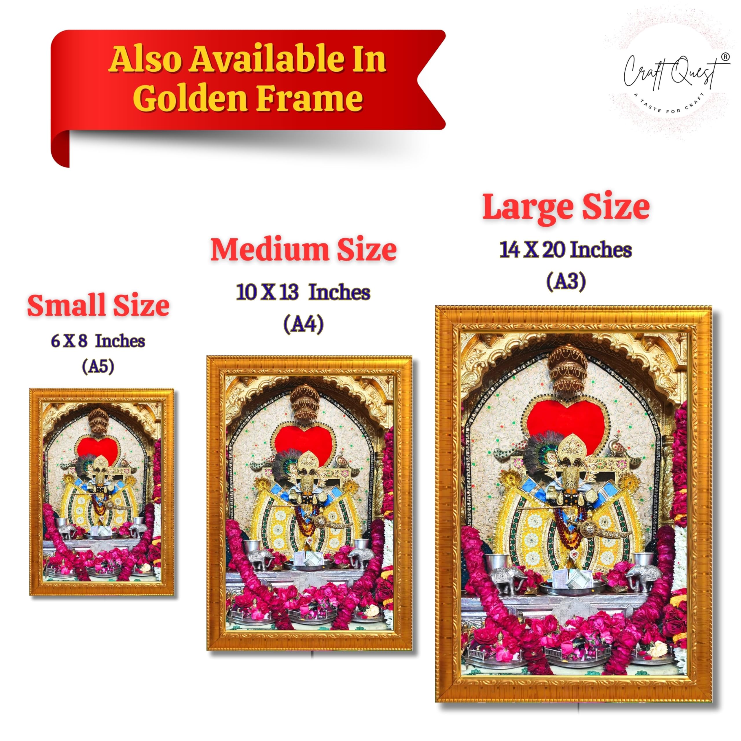 CRAFT QUEST Shree Sanwaliya Seth Shringaar Darshan Religious Photo Frame