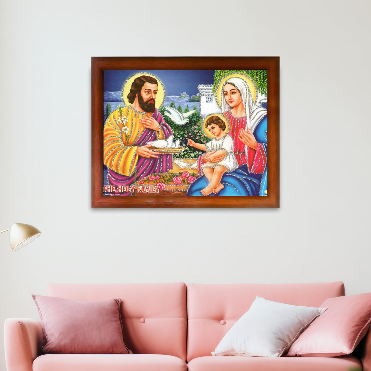 CRAFT QUEST Lord Jesus Christ Painting Aesthetic Hanging Photo Frame Decor for Living Room