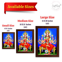 CRAFT QUEST Varahi Amman Devi Religious Photo Frame With Acrylic Glass, Religious Framed Painting