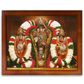 CRAFT QUEST Tirupati Balaji with Padmavati Photo Frame; sri; Venkateshwara; Wall Photo Frame | South God Frame for Home, Office, Temple & Gifting