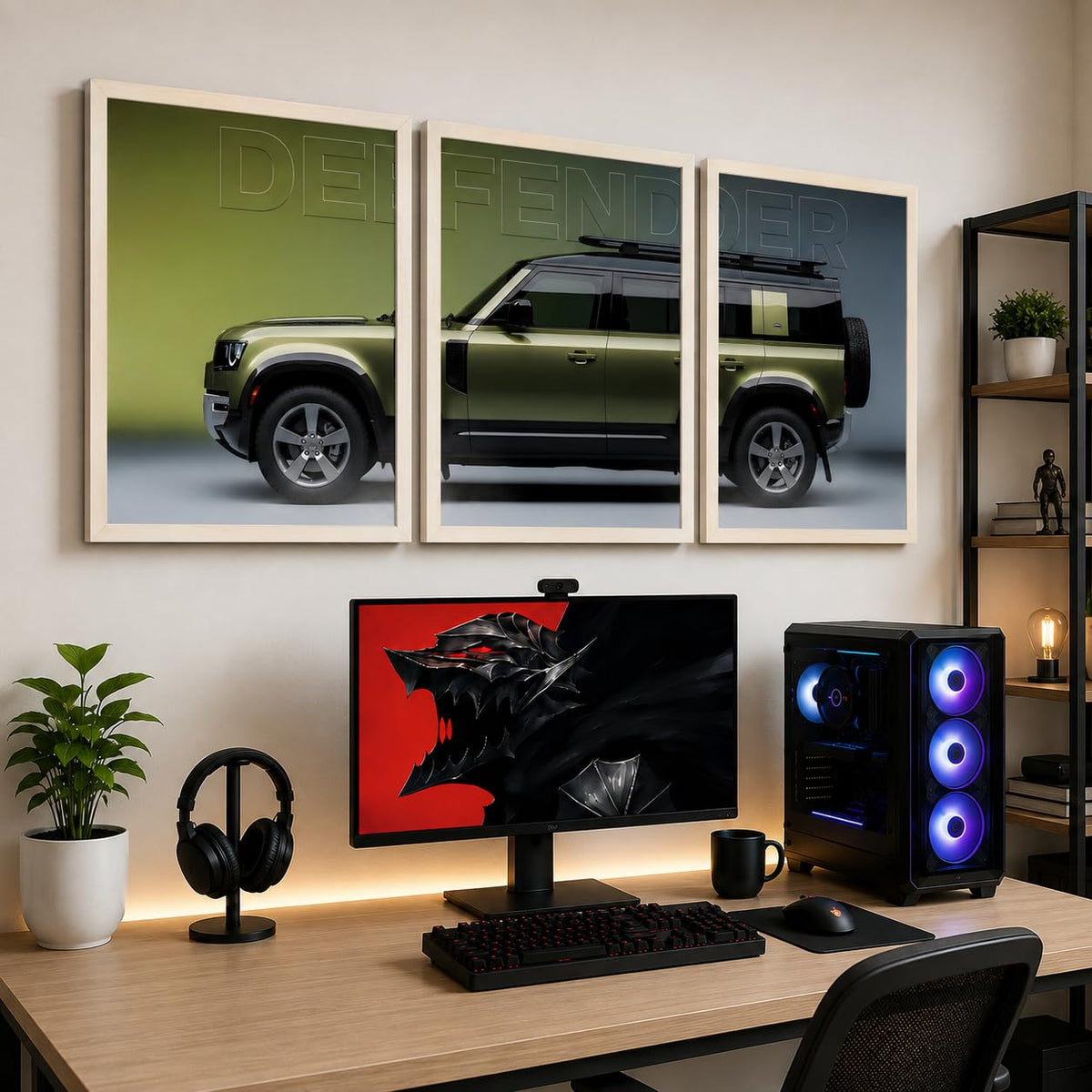 VENUXE ARTS Set Of 3 Big Sports Cars Framed Posters Gift Items for Boys Room Wall Decoration Bedroom, Living Room, Office, Studio Décor | Car Poster Frame for Wall Décor
