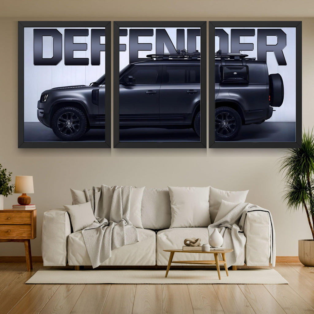 VENUXE ARTS Set Of 3 Big Sports Cars Framed Posters Gift Items for Boys Room Wall Decoration Bedroom Living Room Office Studio Décor | Car Poster Frame for Wall Décor