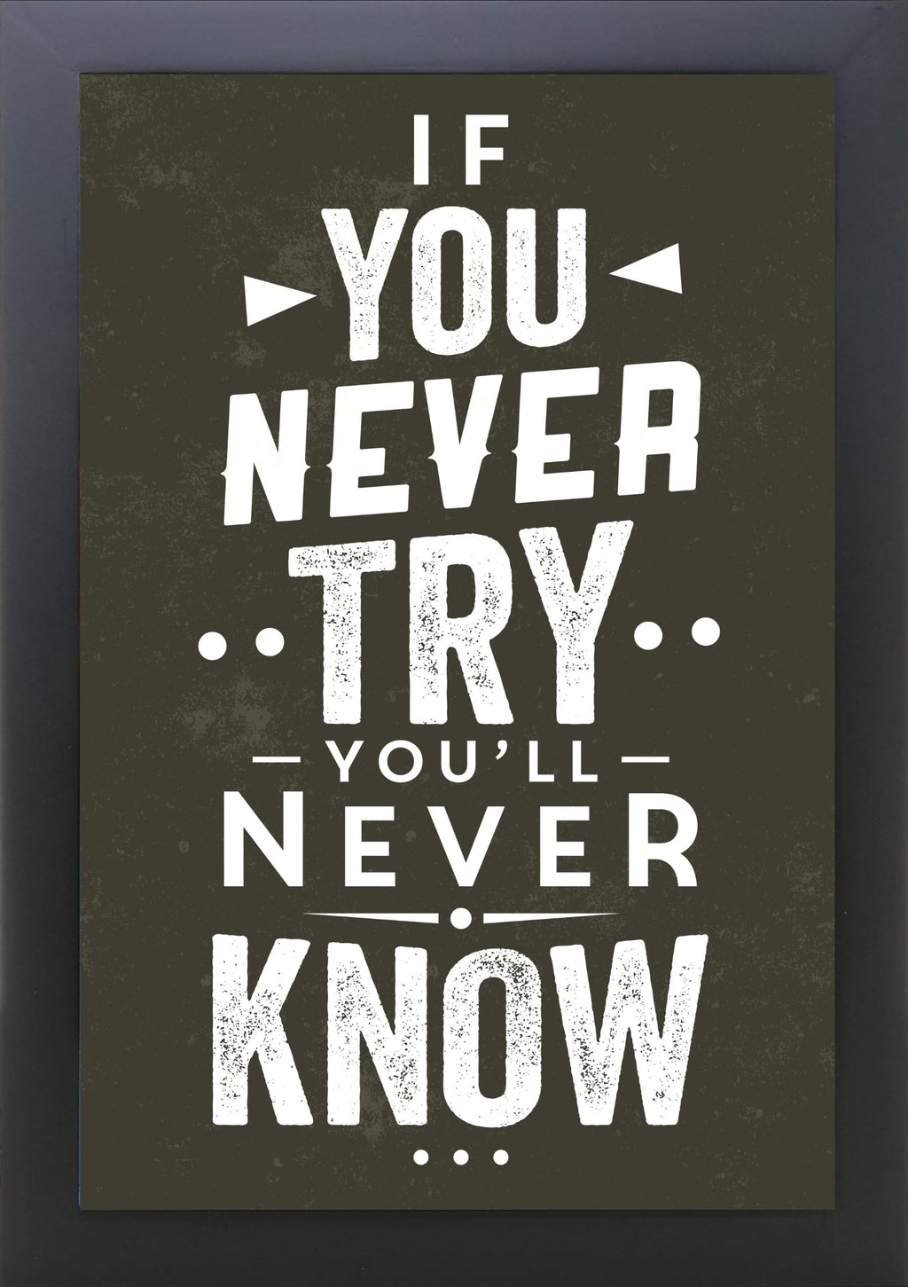 Craft Quest Motivational quotes Photo Frame for Gym, Office, Living room | Synthetic wood