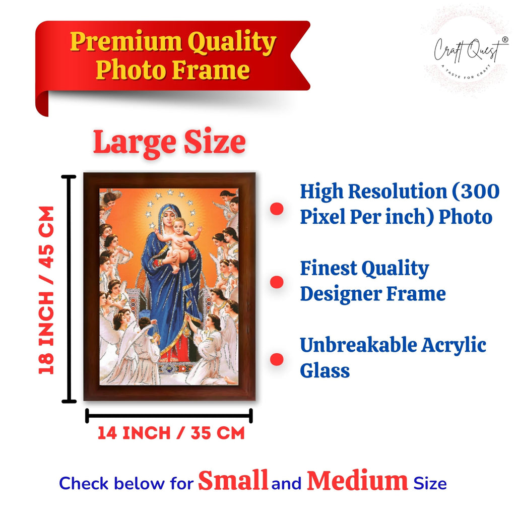 CRAFT QUEST Lord Jesus Christ Painting Aesthetic Hanging Photo Frame Decorative Item Home Decoration and Wall Decor for Living Room and Bedroom