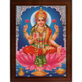 CRAFT QUEST Goddess Lakshmi Devi Wall Painting Frame Home Decor