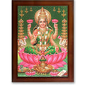CRAFT QUEST Goddess Lakshmi Devi Dhana Vaibhav Laxmi Maa Wall Painting Frame Home Decor