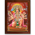 CRAFT QUEST Panchmukhi Hanuman JI | Bajrangbali Religious Photo frame home Decorative item synthetic wood