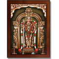 CRAFT QUEST Tiruchendur Murugan Lord Subramanya Swamy Wall Painting Framed | South God Picture Frame for Home, Office, Temple & Gifting