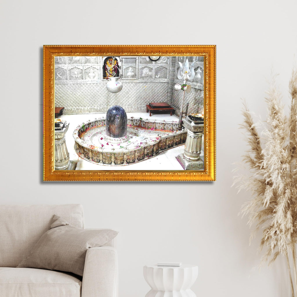 CRAFT QUEST Mahakal Shivling Photo Frame Shiv Mahadev Shiva Bholenath Mahakal Photo Frame, Religious Photo Frame