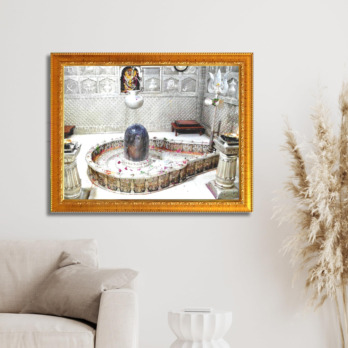CRAFT QUEST Mahakal Shivling Photo Frame Shiv Mahadev Shiva Bholenath Mahakal Photo Frame, Religious Photo Frame