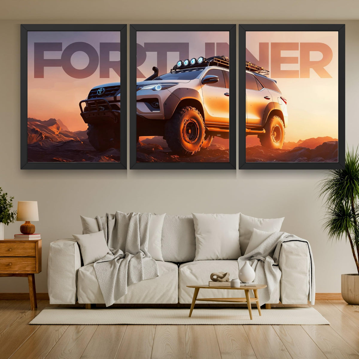 VENUXE ARTS Set Of 3 Big Sports Cars Framed Posters Gift Items for Boys Room Wall Decoration Bedroom Living Room Office Studio Décor | Car Poster Frame for Wall Décor