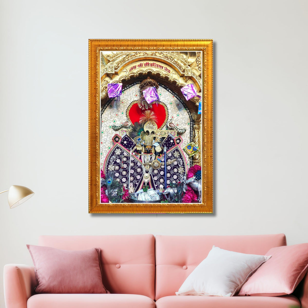 CRAFT QUEST Shree Sanwaliya Seth Shringaar Darshan Religious Photo Frame