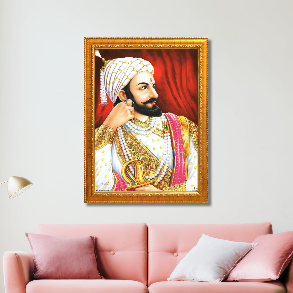 CRAFT QUEST Shivaji Chhatrapati Maharaj Wall Photo Frame | For Living, Pooja Room | Home Decoration Item | Best Gifting Option