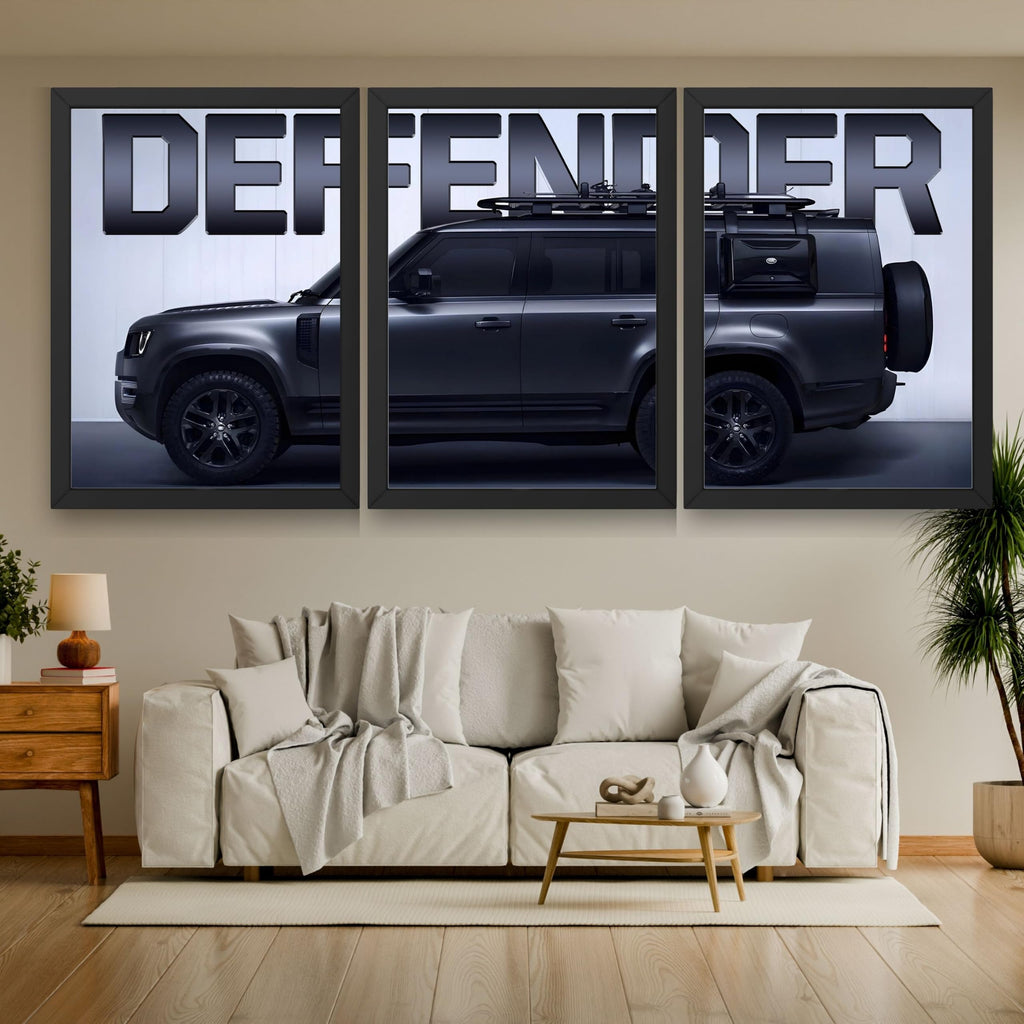 VENUXE ARTS Set Of 3 Big Sports Cars Framed Posters Gift Items for Boys Room Wall Decoration Bedroom Living Room Office Studio Décor | Car Poster Frame for Wall Décor