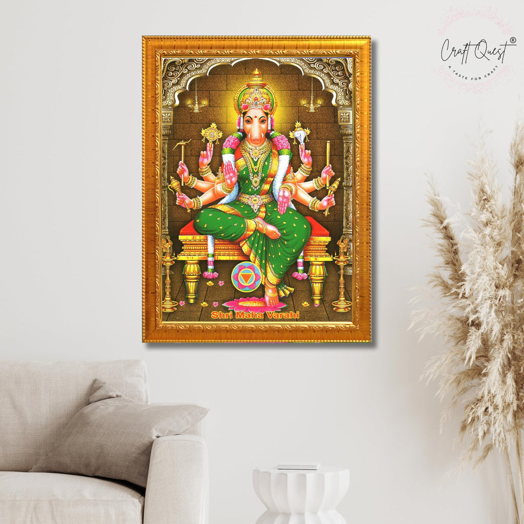 CRAFT QUEST Varahi Amman Devi Religious Photo Frame