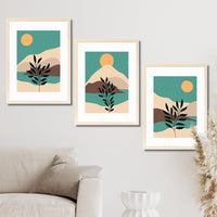 CRAFT QUEST Wall Art Decor Paintings | Set of 3 Wall Art Frames for Home Decoration | Ideal for Living Room, Bedroom & Office