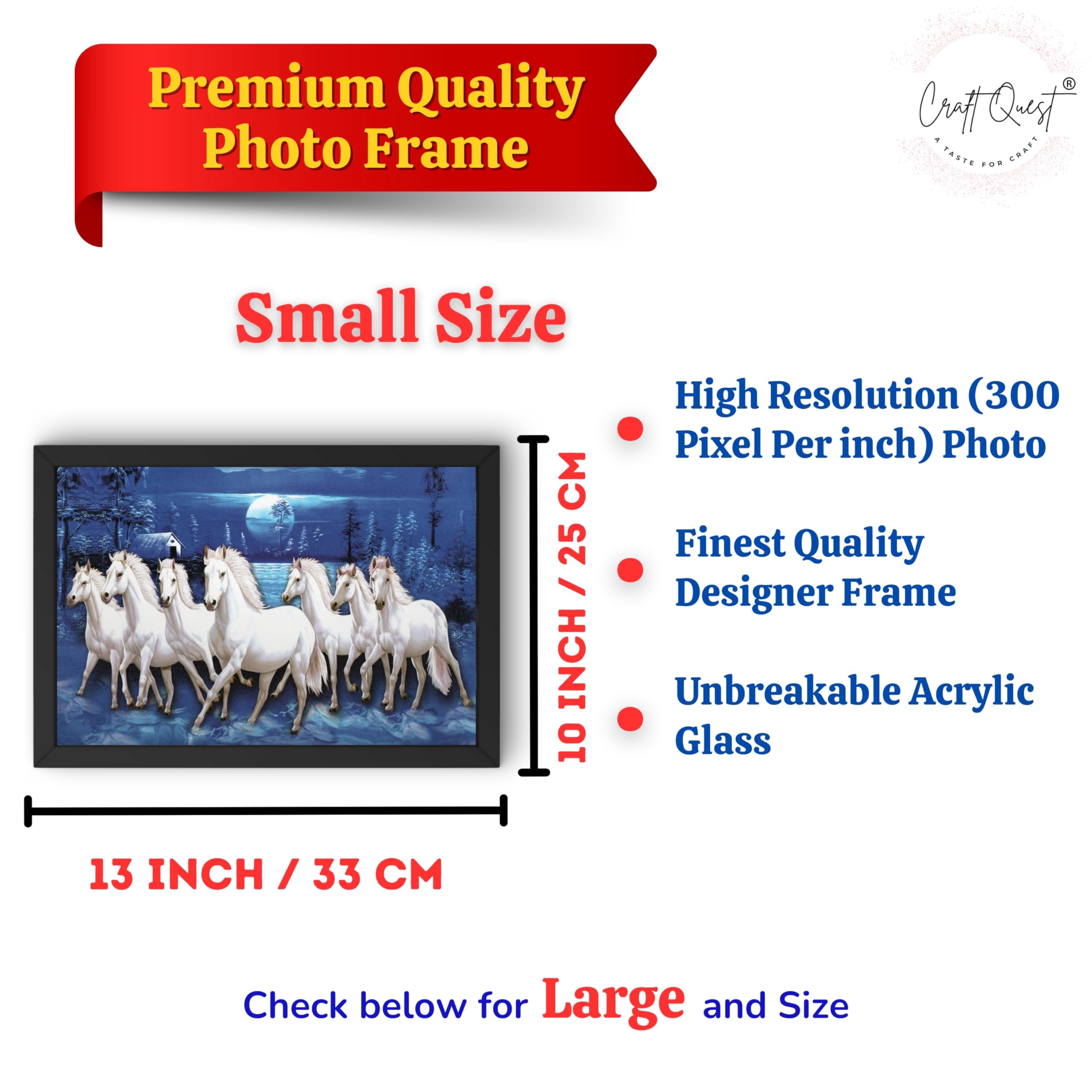 CRAFT QUEST Horse Photo frame