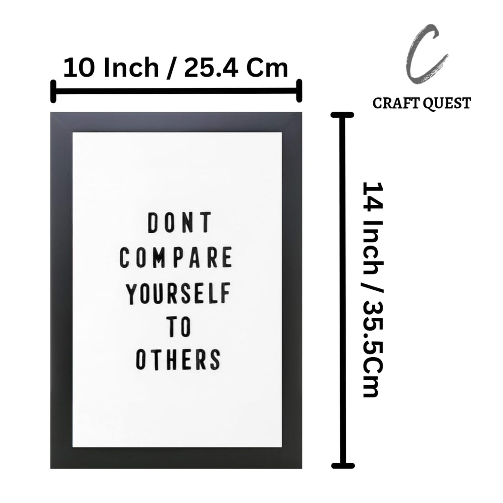 Craft Quest Motivational quotes Photo Frame for Gym, Office, Living room | Synthetic wood