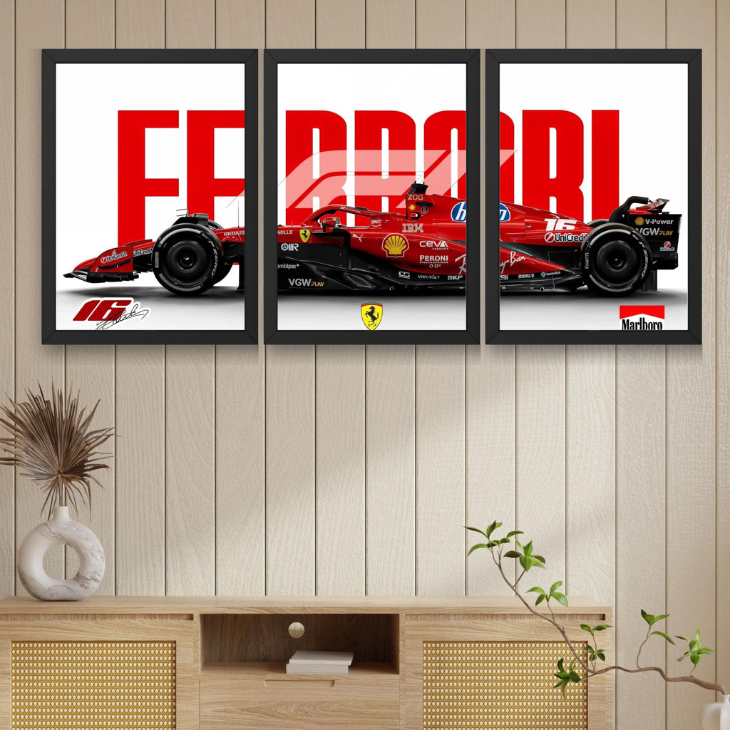 VENUXE ARTS Set Of 3 Big Sports Cars Framed Posters Gift Items for Boys Room Wall Decoration Bedroom Living Room Office Studio Décor | Car Poster Frame for Wall Décor