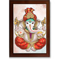 CRAFT QUEST Lord Ganesh ji Wall Hanging Frame for Living Room, Pooja Room Décor Items GA-217