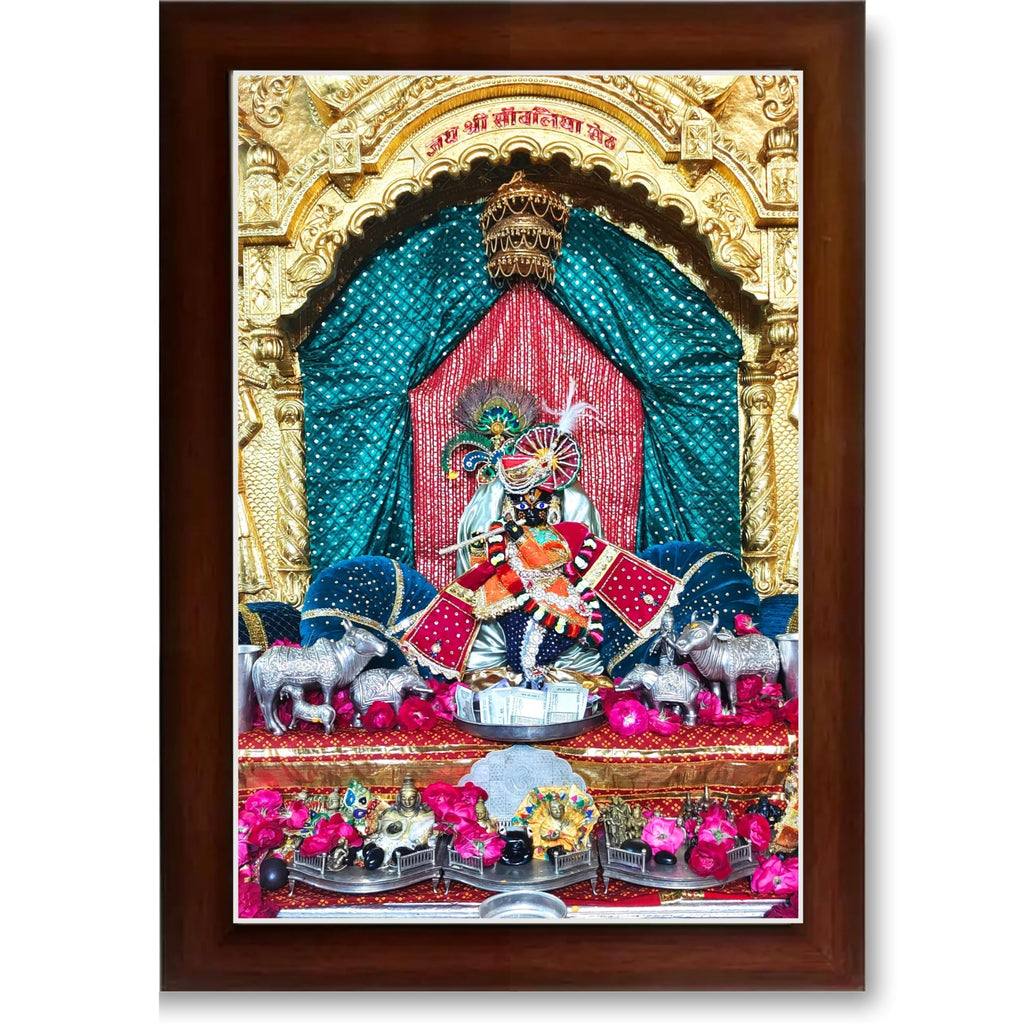 CRAFT QUEST Shree Sanwaliya Seth Shringaar Darshan Religious Photo Frame