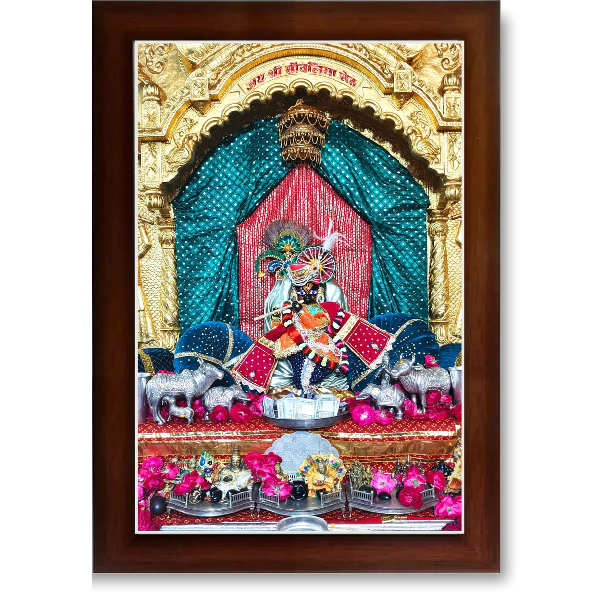 CRAFT QUEST Shree Sanwaliya Seth Shringaar Darshan Religious Photo Frame