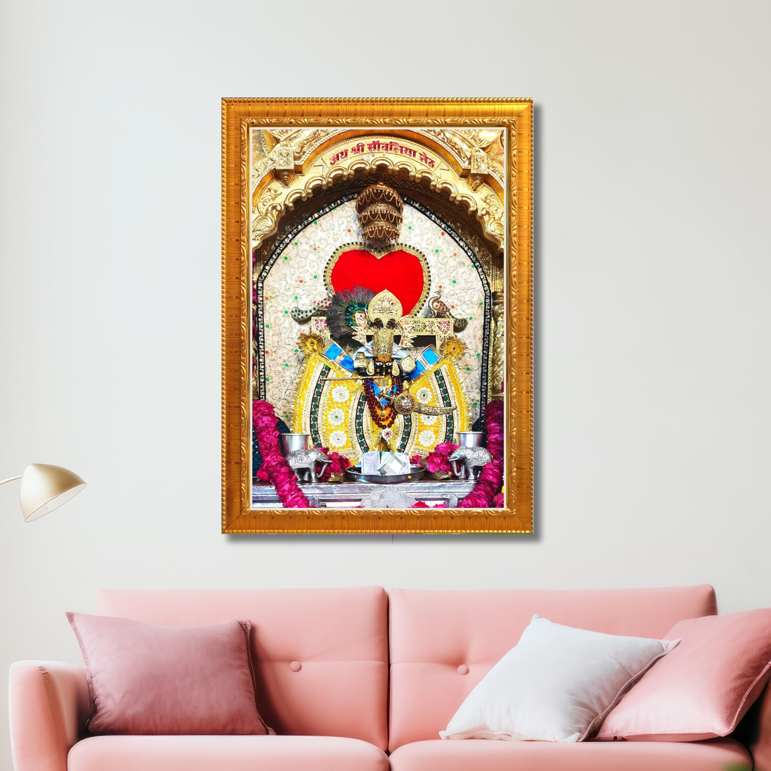 CRAFT QUEST Shree Sanwaliya Seth Shringaar Darshan Religious Photo Frame
