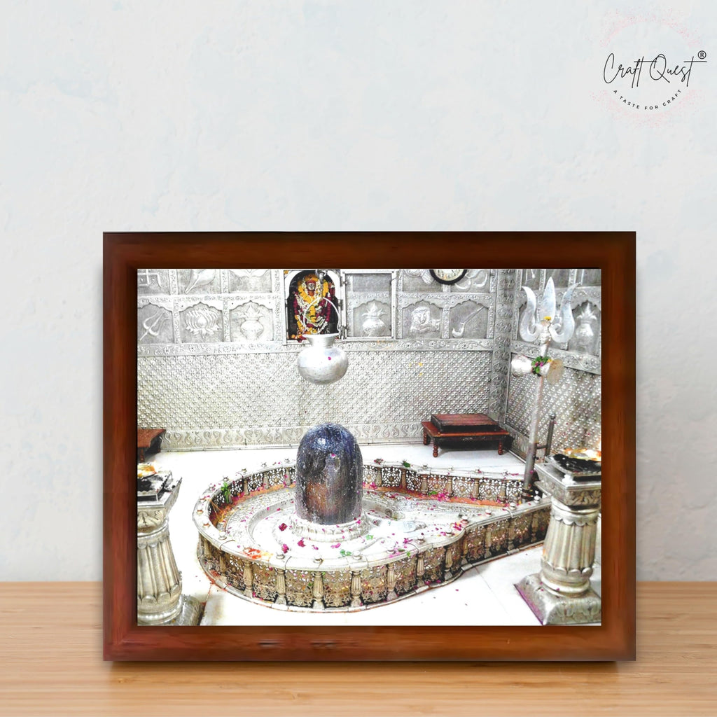 CRAFT QUEST Mahakal Shivling Photo Frame Shiv Mahadev Shiva Bholenath Mahakal Photo Frame, Religious Photo Frame