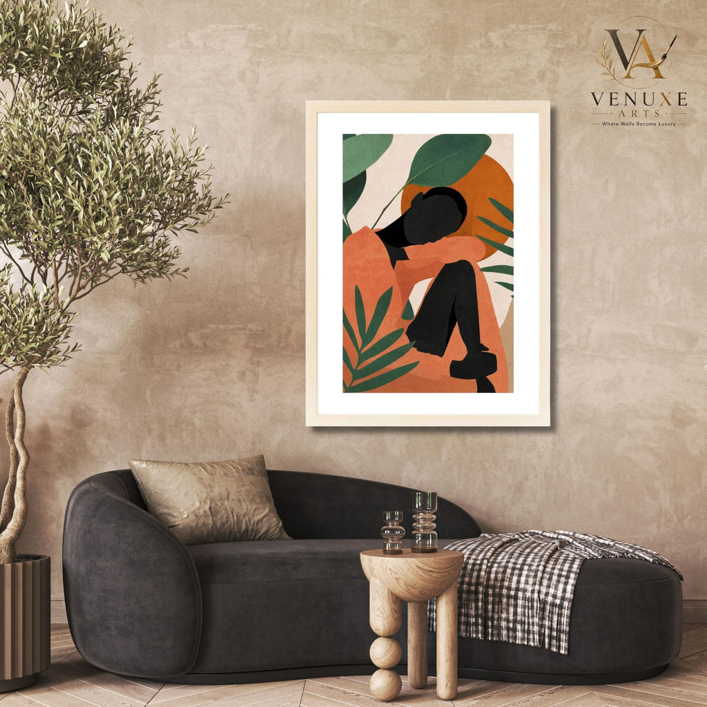 VENUXE ARTS Womens Contemporary Wall Art Posters for Home, Office, Study & Bedroom | Ready to Hang Framed Wall Decor | Positive Quote Prints | Gift for Friends & Family