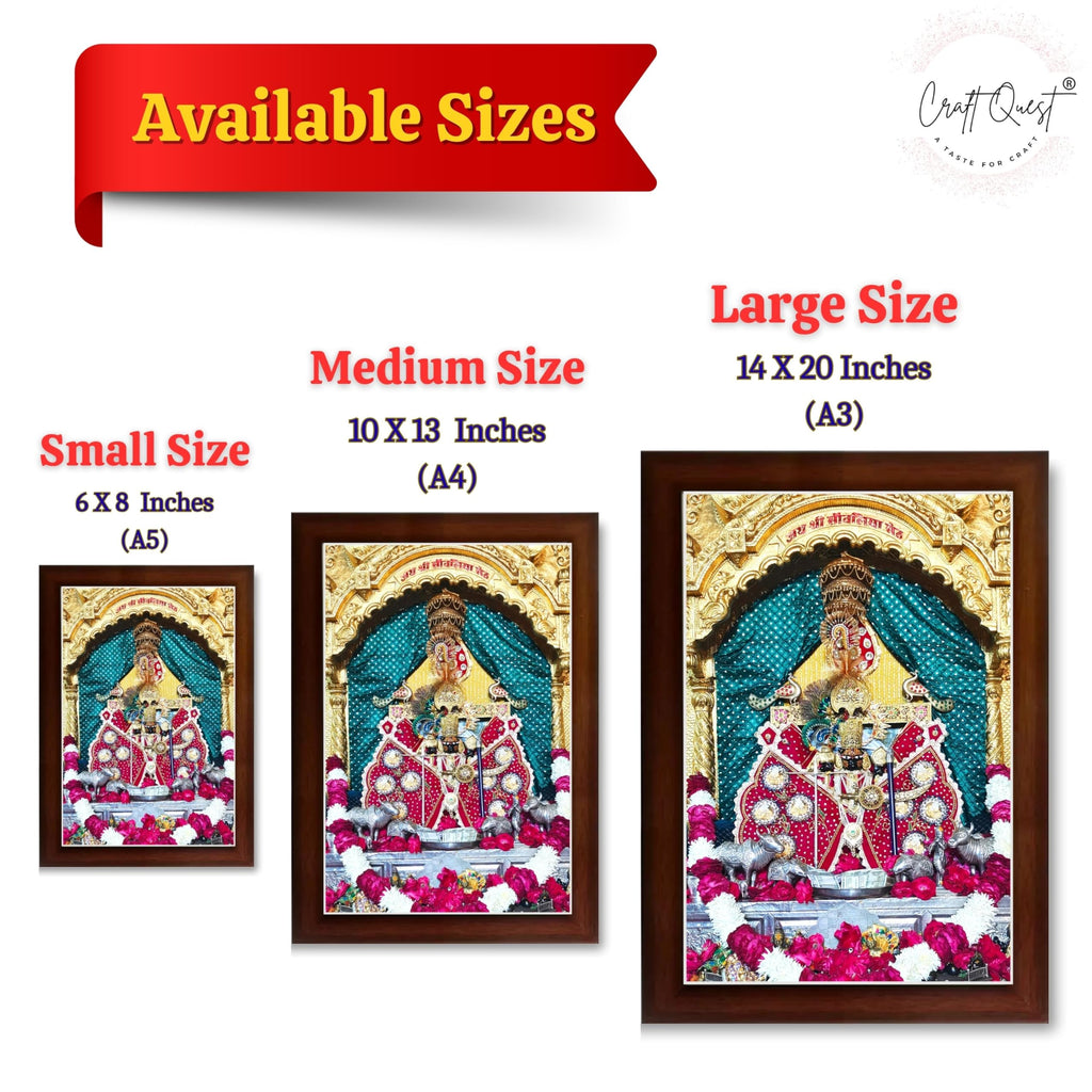 CRAFT QUEST Shree Sanwaliya Seth Shringaar Darshan Religious Photo Frame