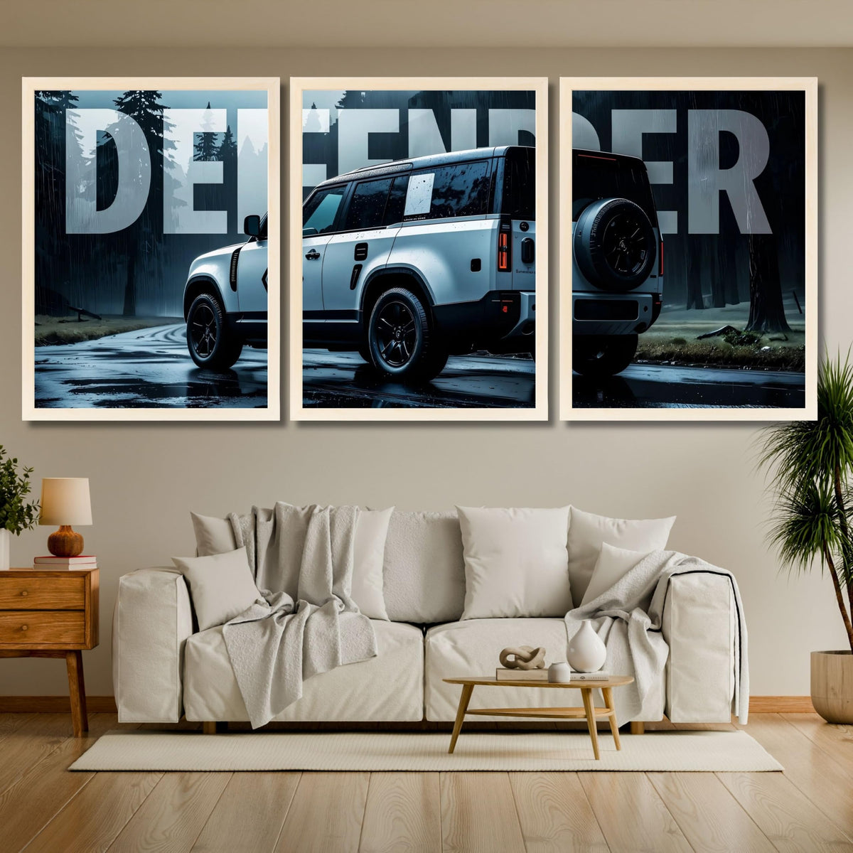 VENUXE ARTS Set Of 3 Big Sports Cars Framed Posters Gift Items for Boys Room Wall Decoration Bedroom Living Room Office Studio Décor | Car Poster Frame for Wall Décor