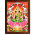 CRAFT QUEST Goddess Lakshmi Devi Dhana Laxmi Maa Wall Painting Frame for Diwali,Temple, Pooja, Living Room Home and Decor