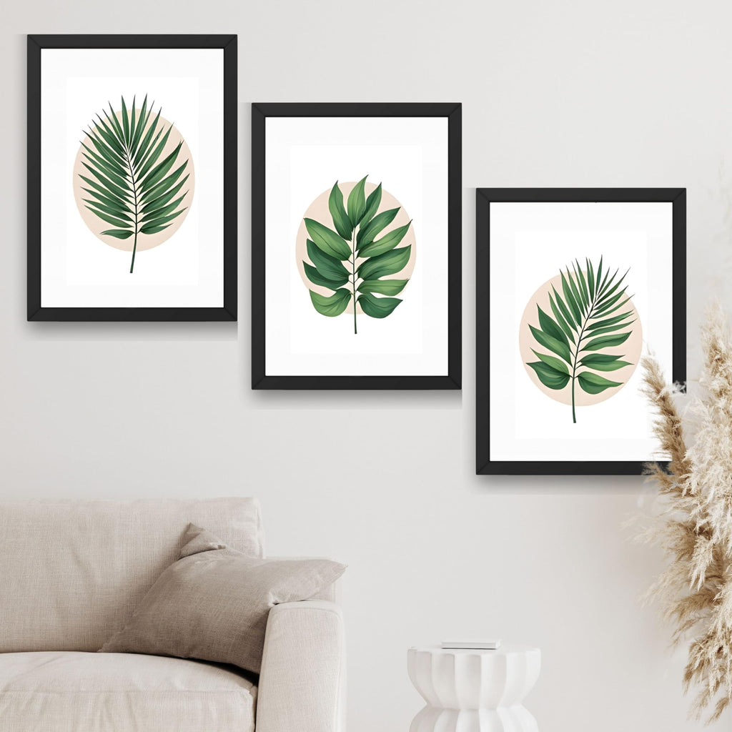 CRAFT QUEST Wall Art Decor Paintings | Set of 3 FLORAL Wall Art Frames for Home Decoration | Ideal for Living Room, Bedroom & Offices