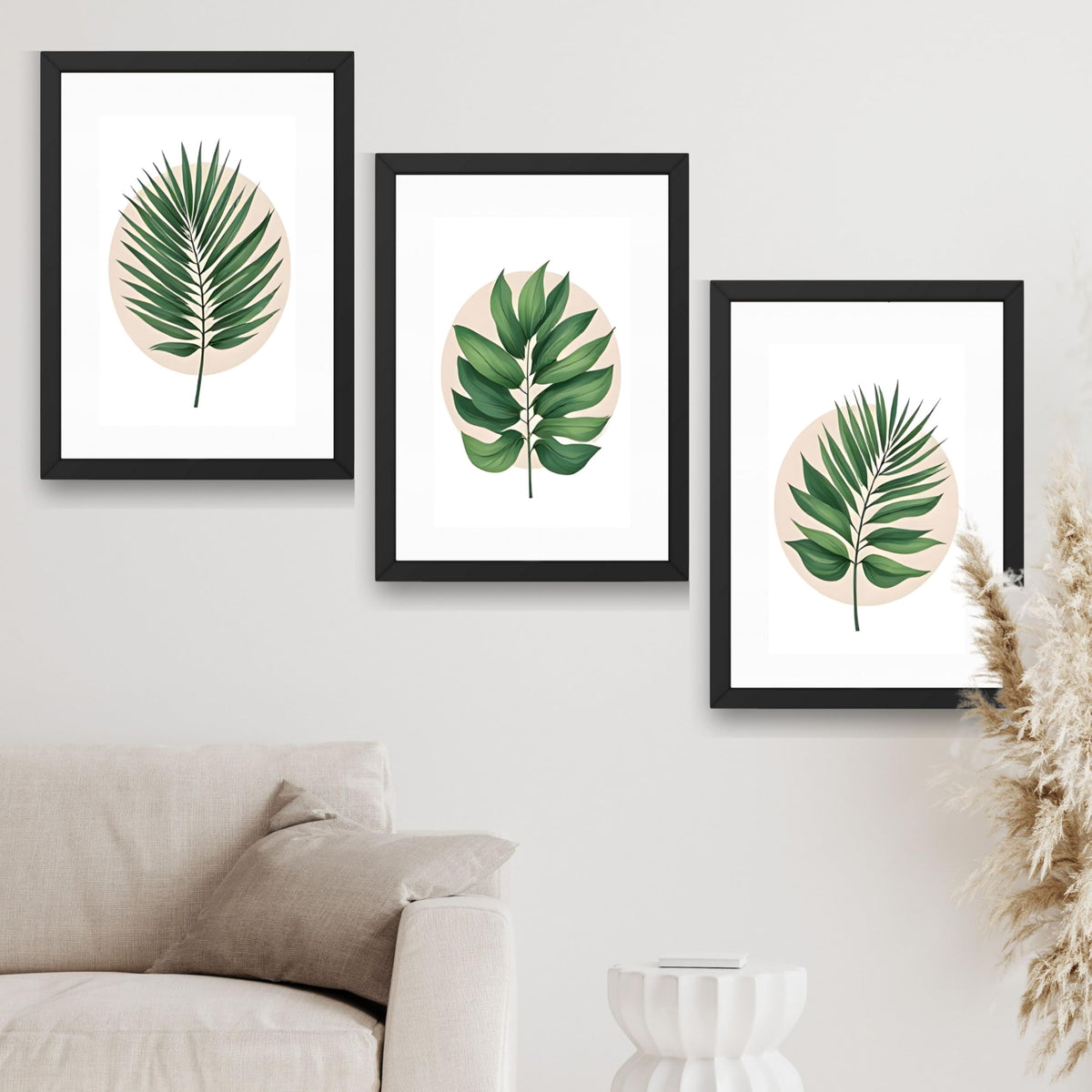CRAFT QUEST Wall Art Decor Paintings | Set of 3 FLORAL Wall Art Frames for Home Decoration | Ideal for Living Room, Bedroom & Offices