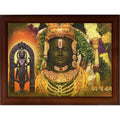 CRAFT QUEST Ayodhya Ram lalla Photo Frame For Wall Decoration Gift Item Painting Landscape | Shree Ram Mandir Photo Frame (Large in Size, 14 inch X 10 inch, Brown)