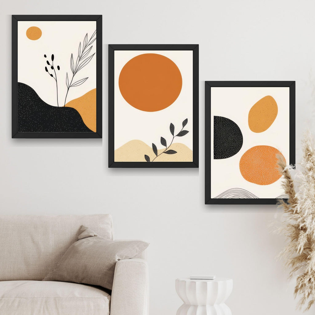 CRAFT QUEST Wood Painting For Wall Decoration - Modern Art Wall Decor Framed Painting For Living Room, Bedroom - Framed Wall Posters/Paintings With Frame
