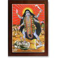 CRAFT QUEST Kali Mata photo with frame, God Religious Framed With Acrylic Glass