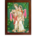 CRAFT QUEST Radha Krishna ji Painting With Frame Wall Paintings for Living Room, Bedroom, Office Décor