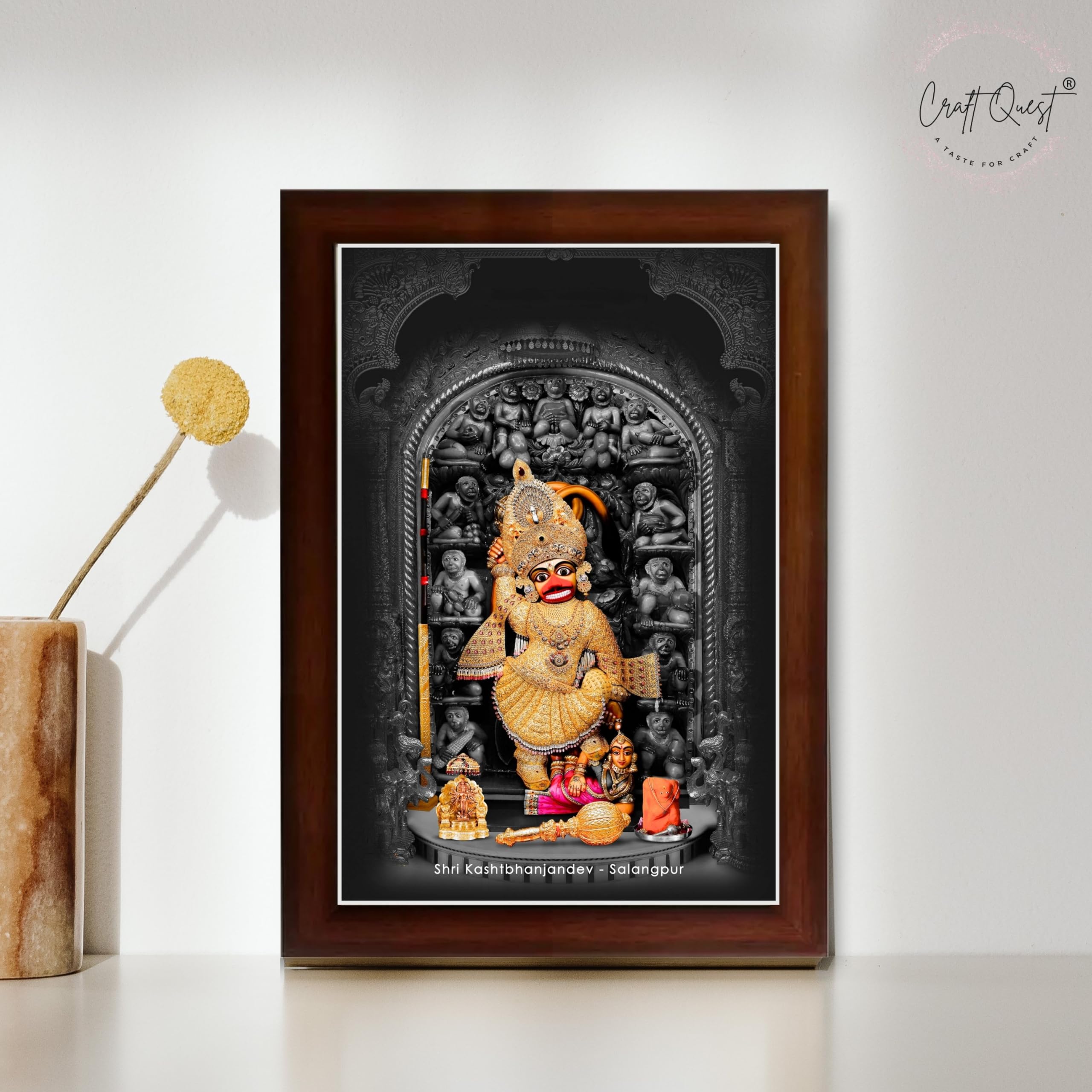 CRAFT QUEST Shree Kashtbhanjan dev salangpur dham photo frame